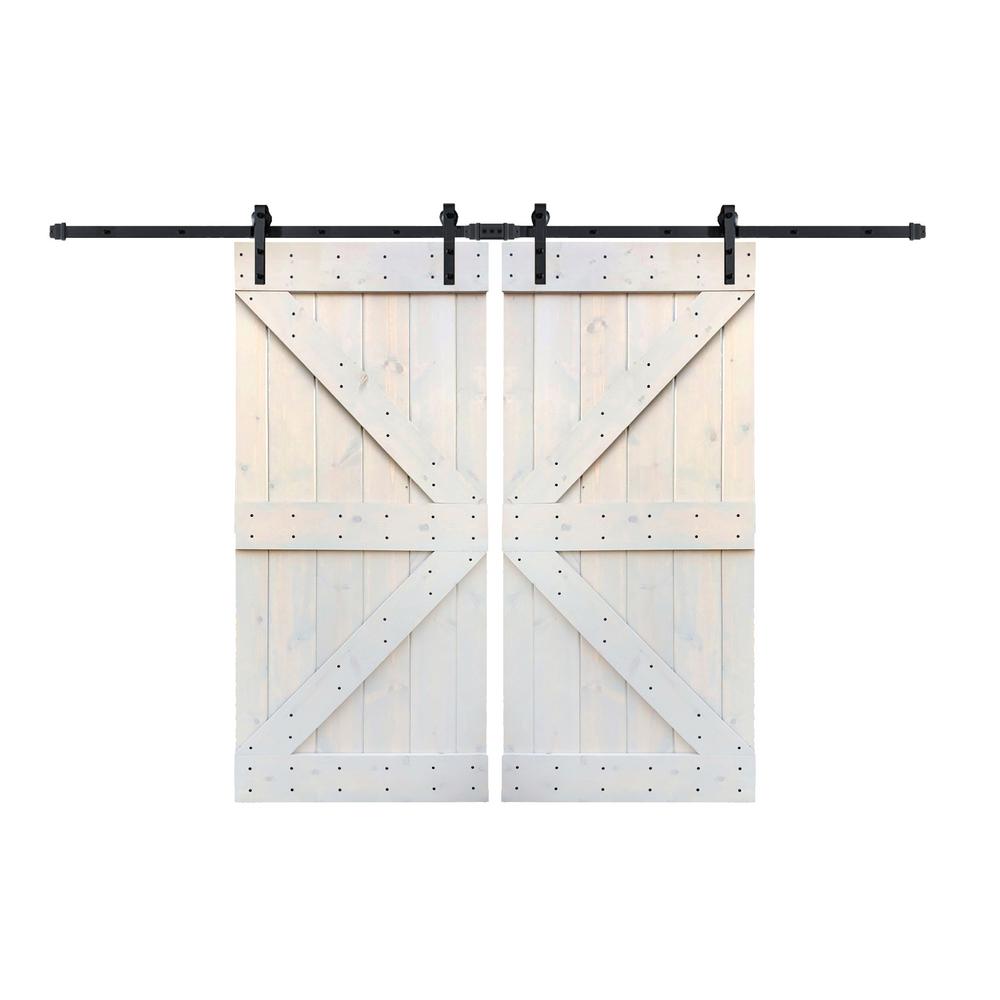 Wellhome 72in X84in Kseries Light Grey Diy Finished Solid Knotty