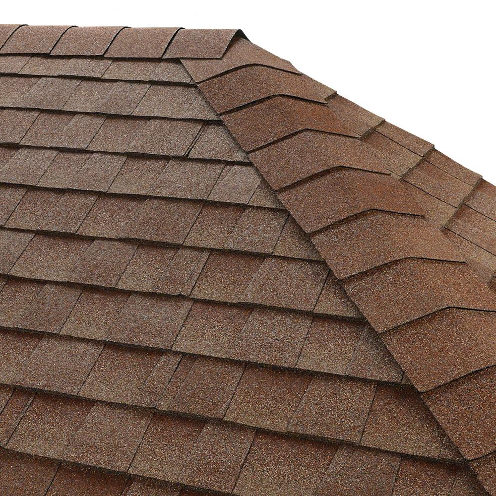 GAF Seal-A-Ridge Sunset Brick Hip And Ridge Shingles (25 Linear Ft. Per ...