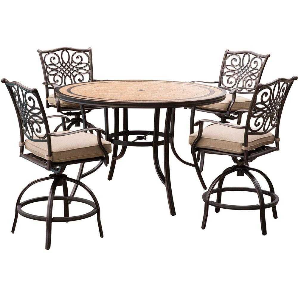 Stone Bar Height Patio Dining Sets Furniture