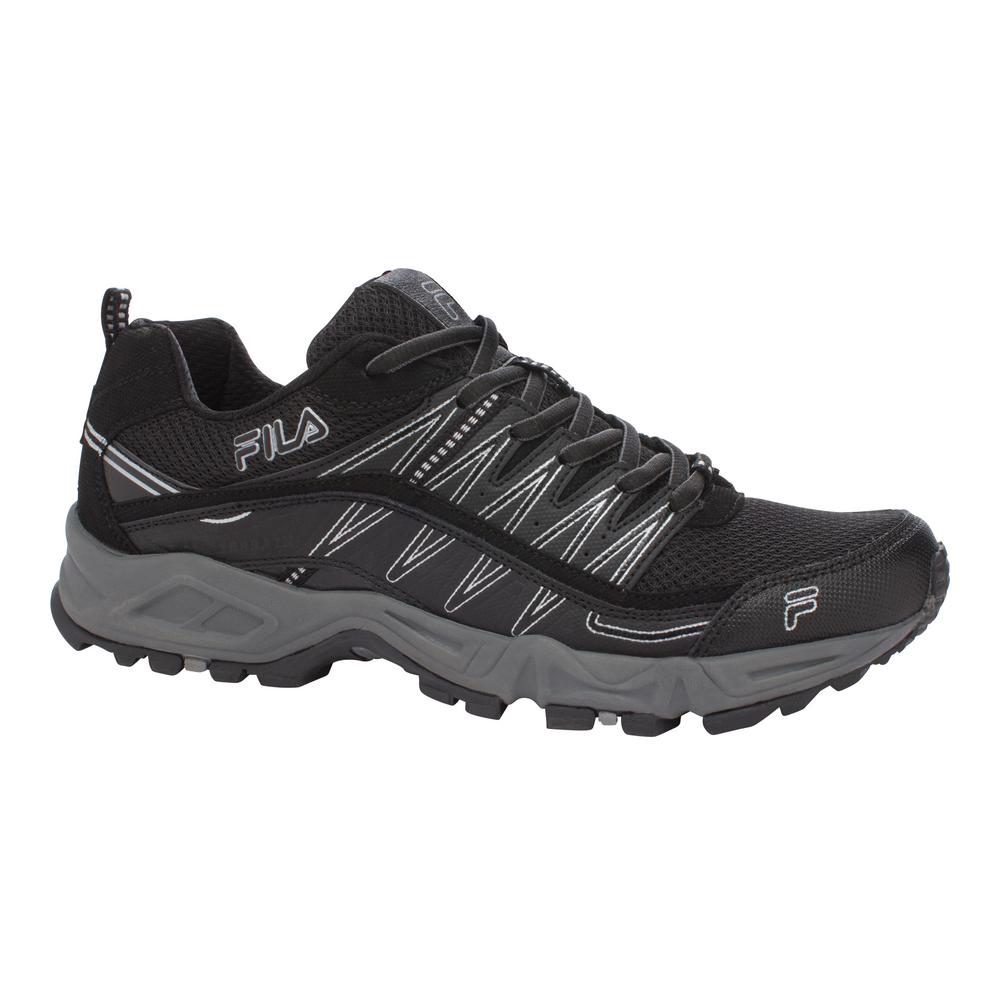 fila black work shoes