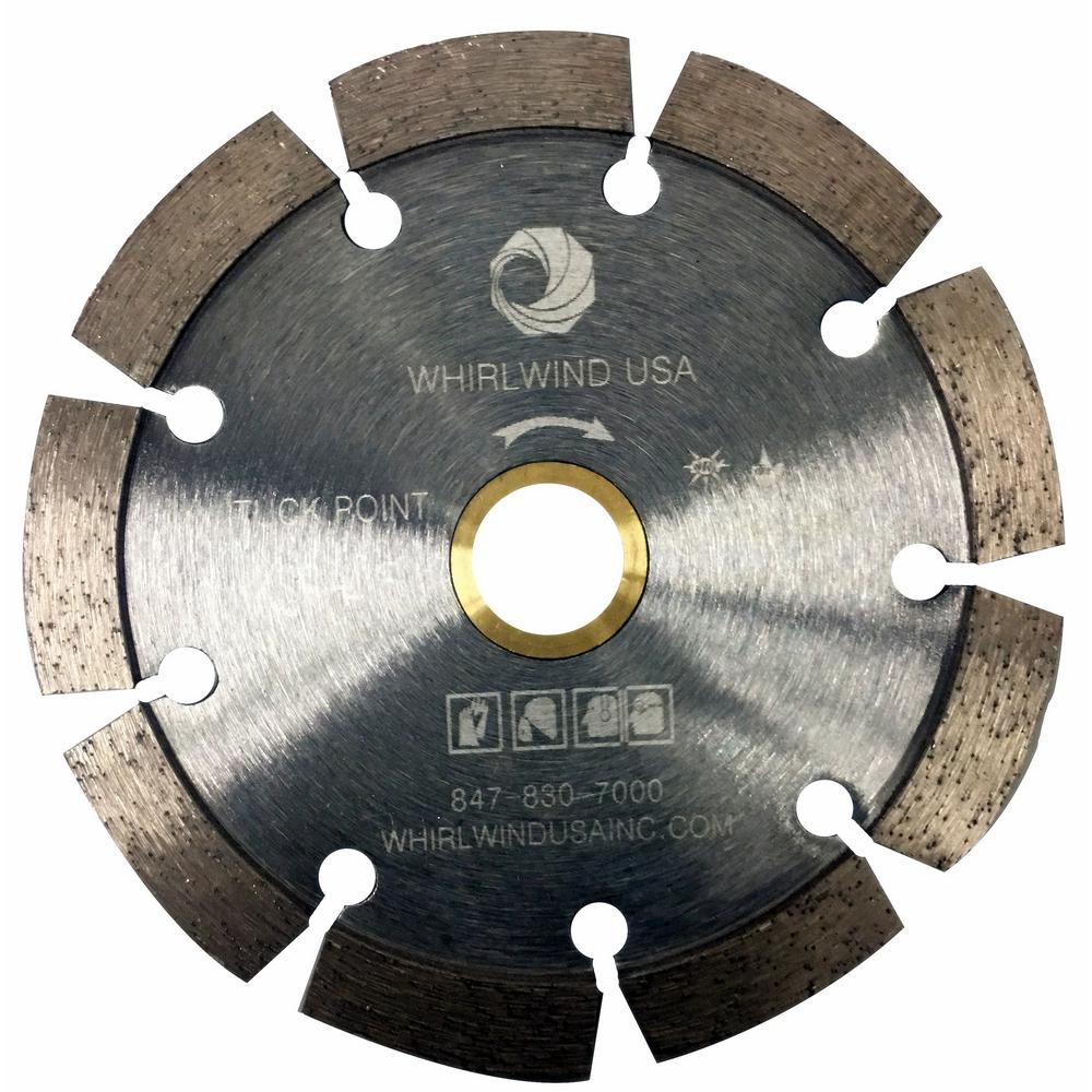Whirlwind USA 4.5 inch 9-Teeth Segmented Tuck Point Diamond Blade for Dry or Wet... by Whirlwind USA