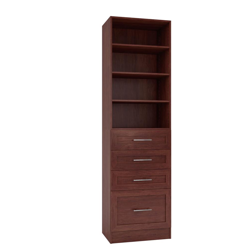 Home Decorators Collection 15 inch D x 24 inch W x 84 inch H Bergamo Cherry... by Home Decorators Collection