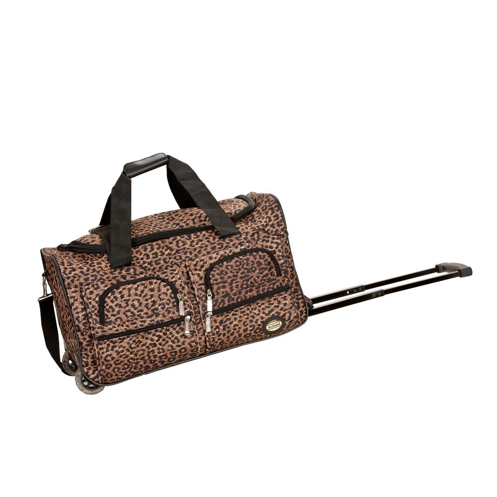 rockland leopard luggage