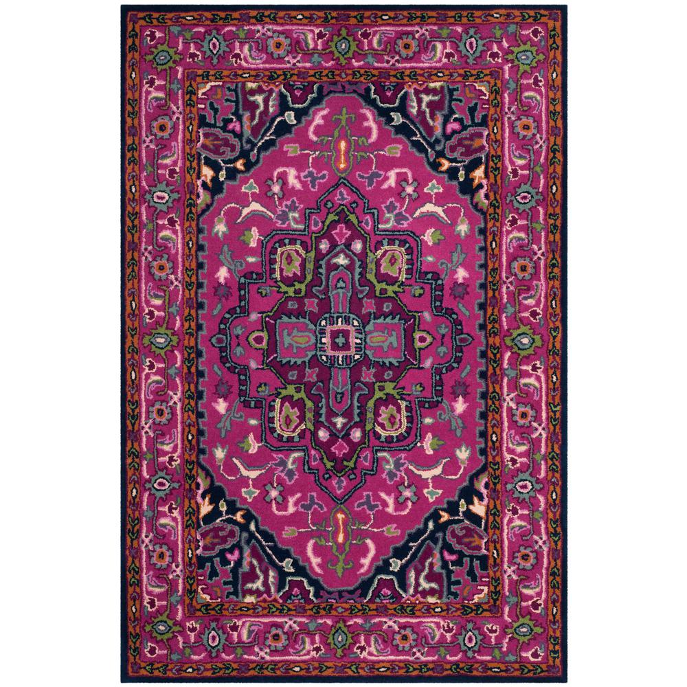 Safavieh Bellagio Pink/Navy 4 ft. x 6 ft. Area Rug-BLG541C-4 - The Home ...