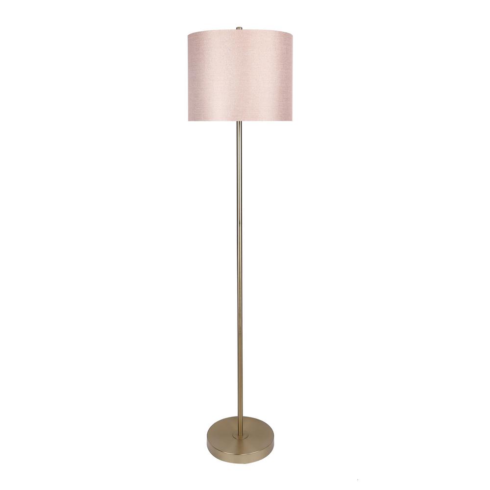 pink and gold floor lamp