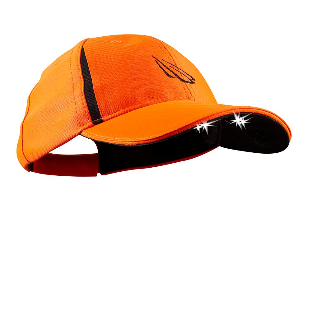 blaze orange baseball cap