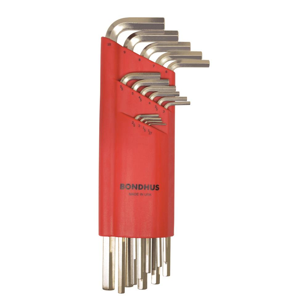 Bondhus Metric Hex End Extra Long Arm LWrench Set with BriteGuard