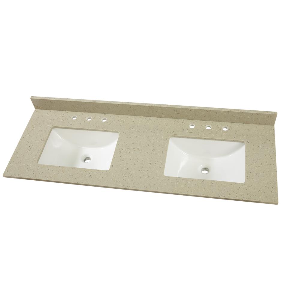 Home Decorators Collection 61 In W X 22 D Engineered Quartz Home Decorators Collection 61 In W X 22 D Engineered Quartz Vanity Top