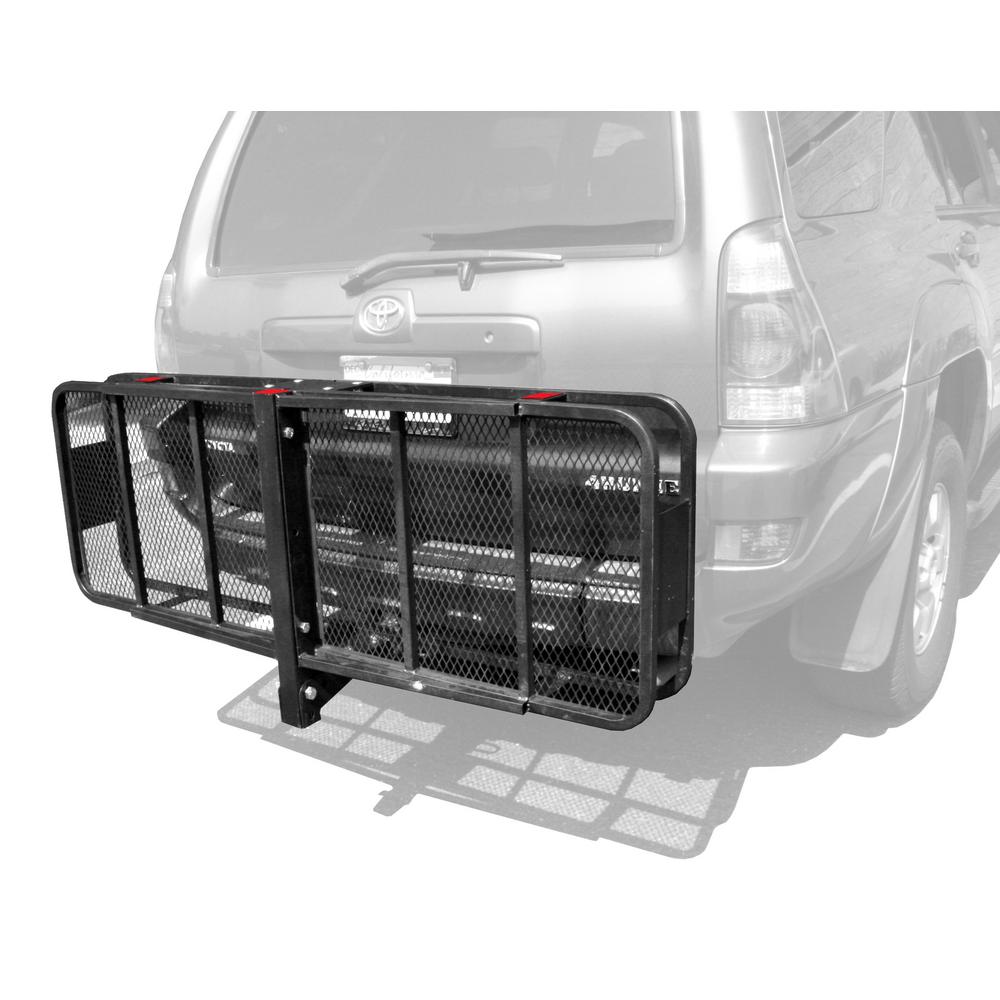 MaxxHaul 70103 Hitch Mount Steel Folding Cargo Carrier-60 x 21