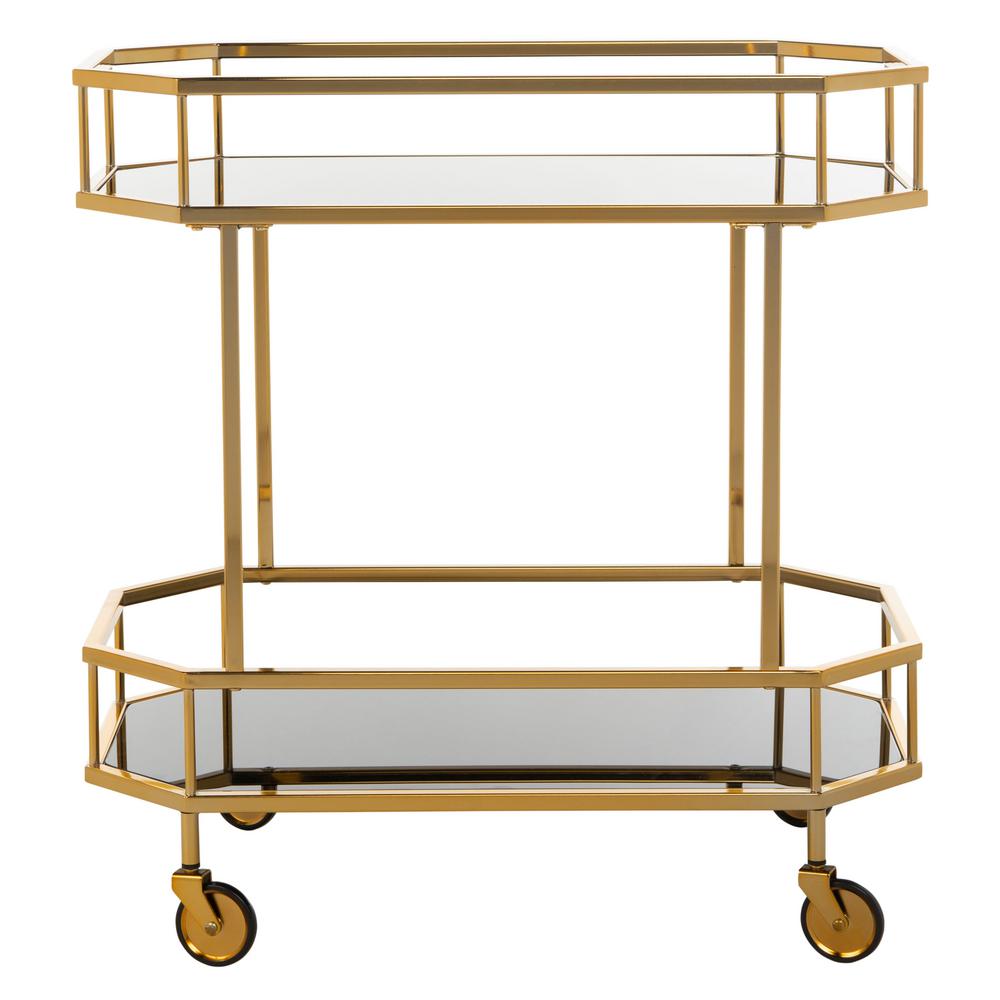Safavieh Silva 2Tier Brass Bar CartBCT8004C The Home Depot