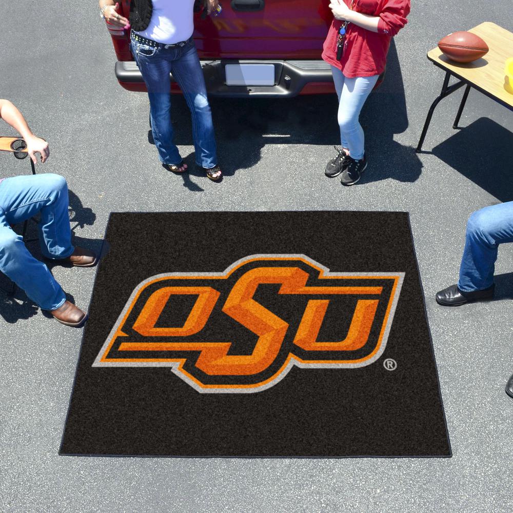 82 x 84 Black NCAA Oklahoma State Cowboys Drape