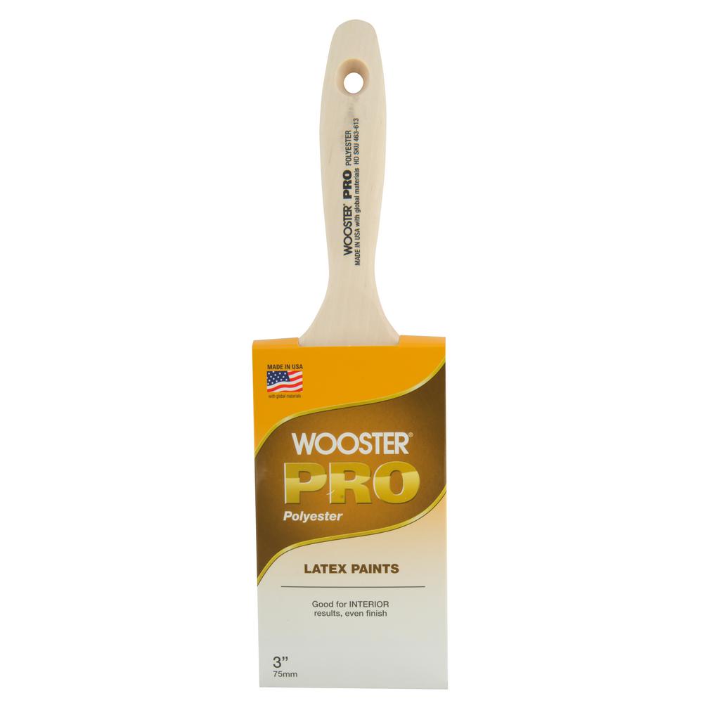 Wooster 3 in. Polyester Flat Brush0H21530030 The Home Depot