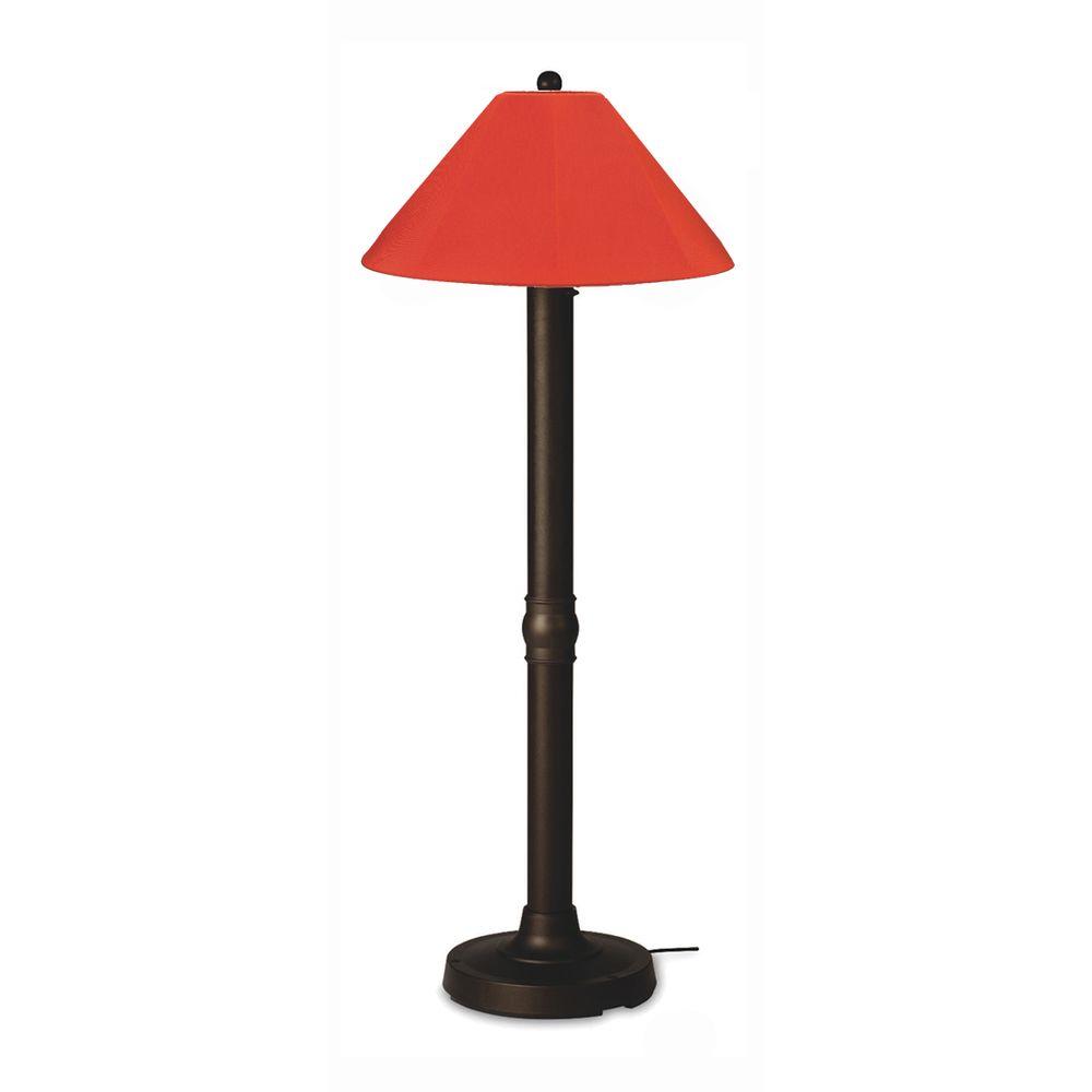 Patio Living Concepts Seaside 60 In Bronze Outdoor Floor Lamp With Patio Living Concepts Seaside 60 In Bronze Outdoor Floor Lamp With Melon Shade
