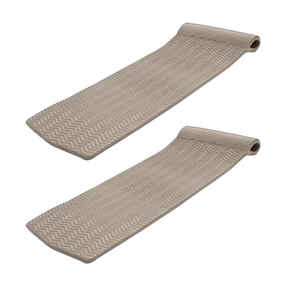 Foam Raft Lounger Pool Float Texas Recreation Sunsation 70 In Green Leaf White