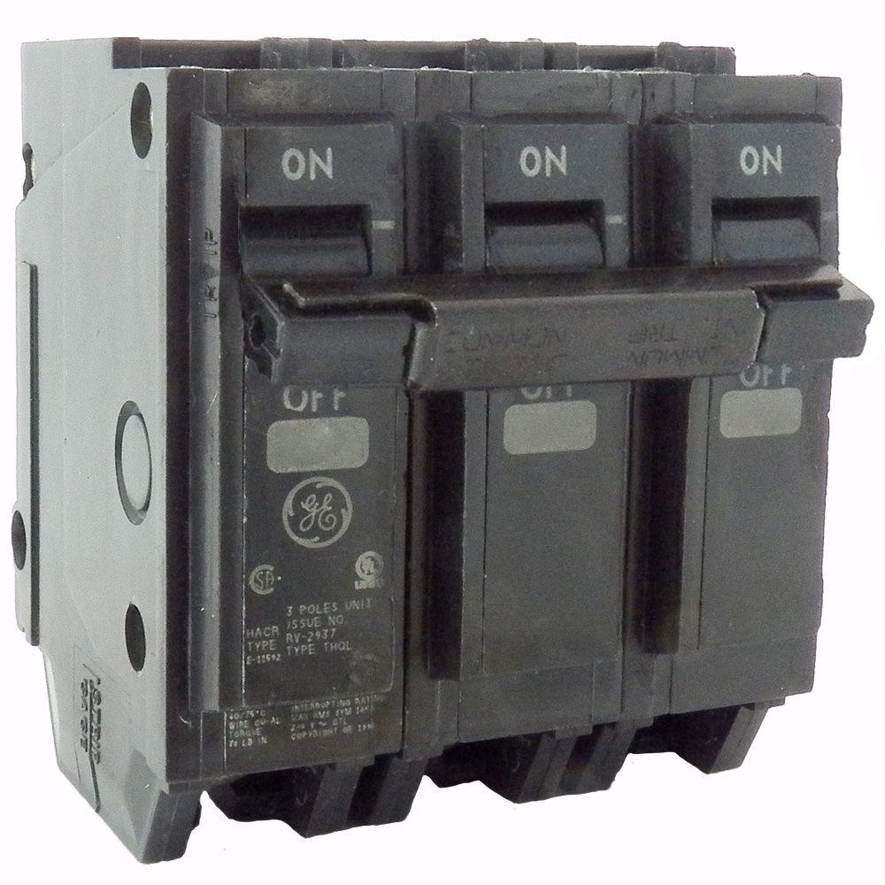 Ge 60 Amp 3 In 3-pole Circuit Breaker-thql32060