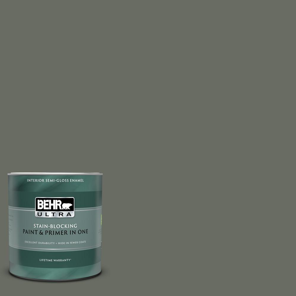 BEHR ULTRA 1 qt. N3806 Bonsai Trunk SemiGloss Enamel Interior Paint and Primer in One375304