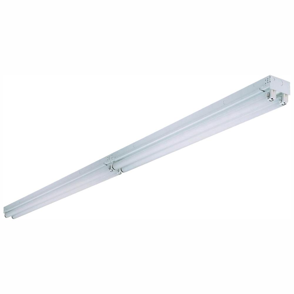 Lithonia Lighting Tandem 4 Light White Fluorescent Electronic Ceiling Strip Flushmount