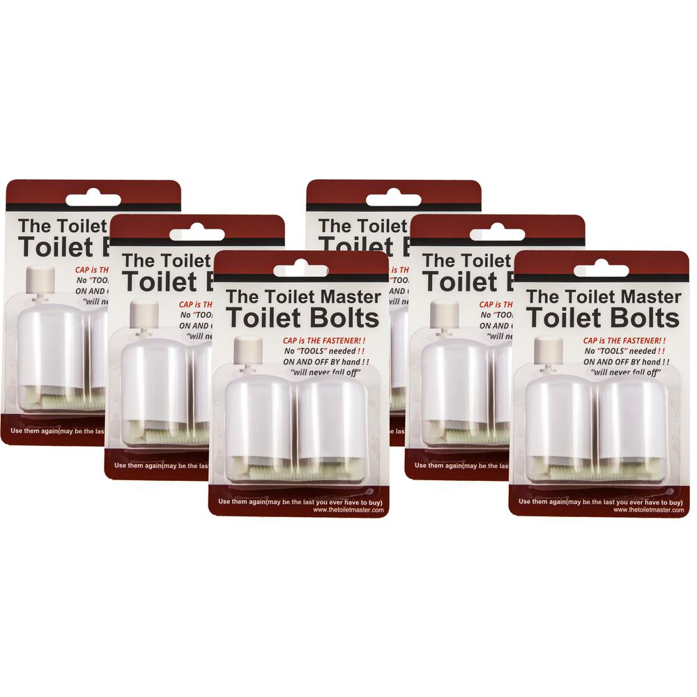 Toilet Master Toolfree Toilet Bolt and Cap System (6Pack)TMB0062W
