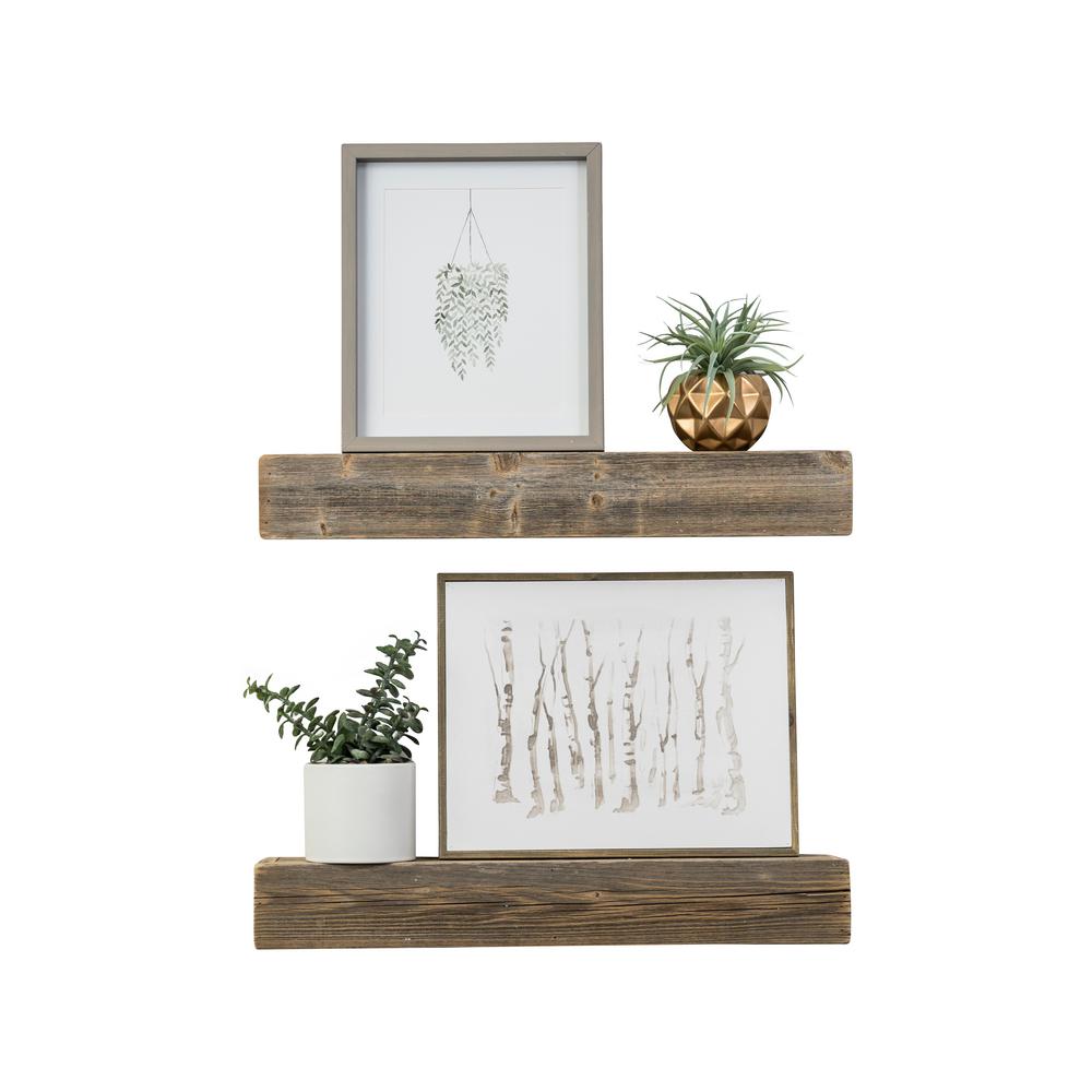 Haute 4in X 24in 3 5in Wood Floating Box Set Of Two Decorative Wall Shelves Haute 4in X 24in 3 5in Wood Floating Box Set Of Two Decorative Wall Shelves