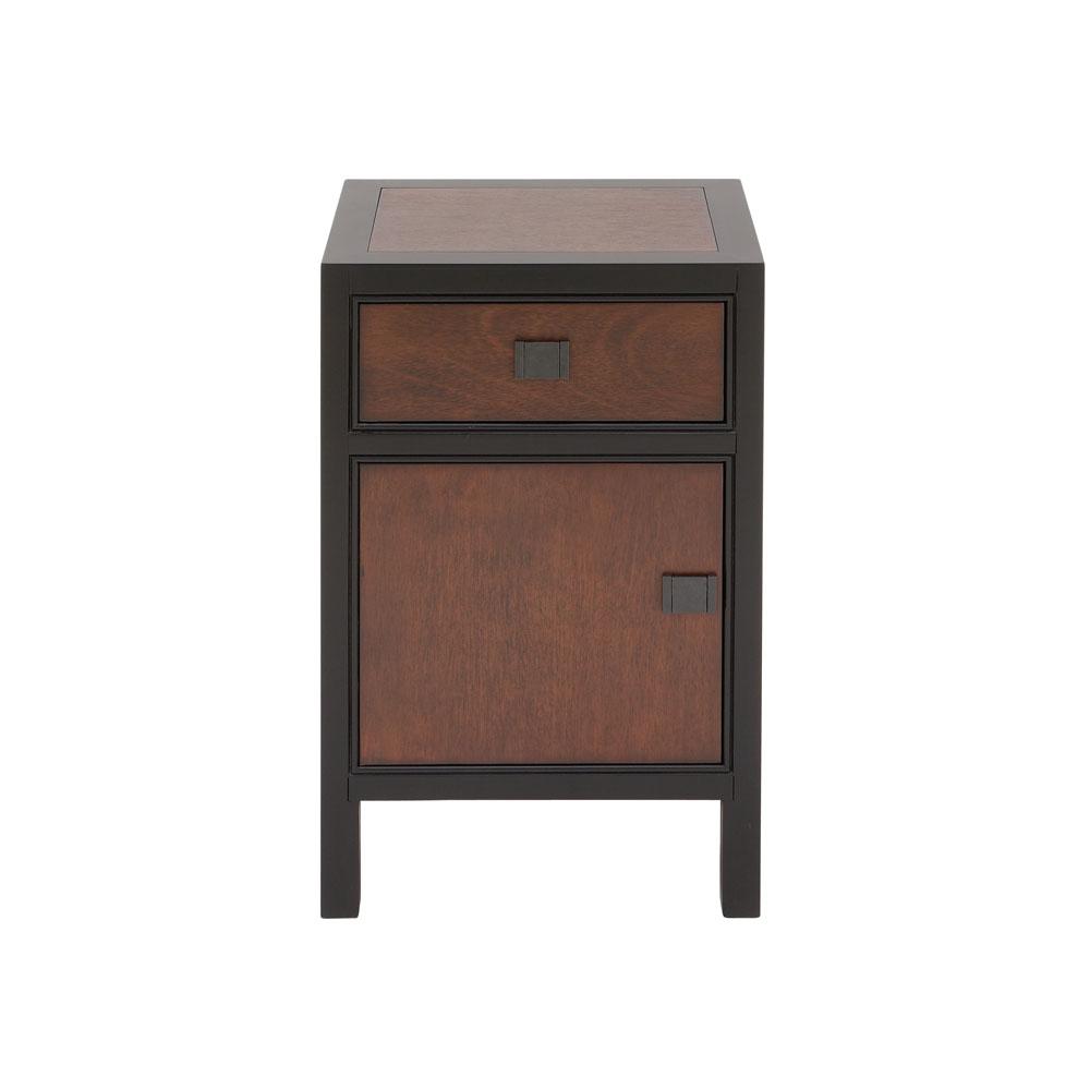 Litton Lane Modern Dark Brown Wooden Night Stand 96386 The Home Depot Litton Lane Modern Dark Brown Wooden Night Stand