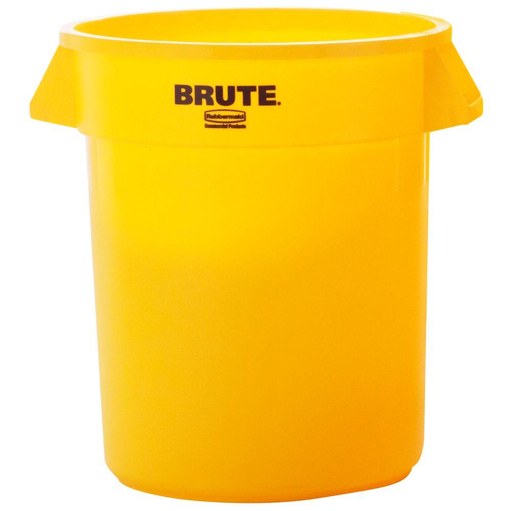 Rubbermaid Commercial Products BRUTE 20 Gal. Yellow Round Trash Can