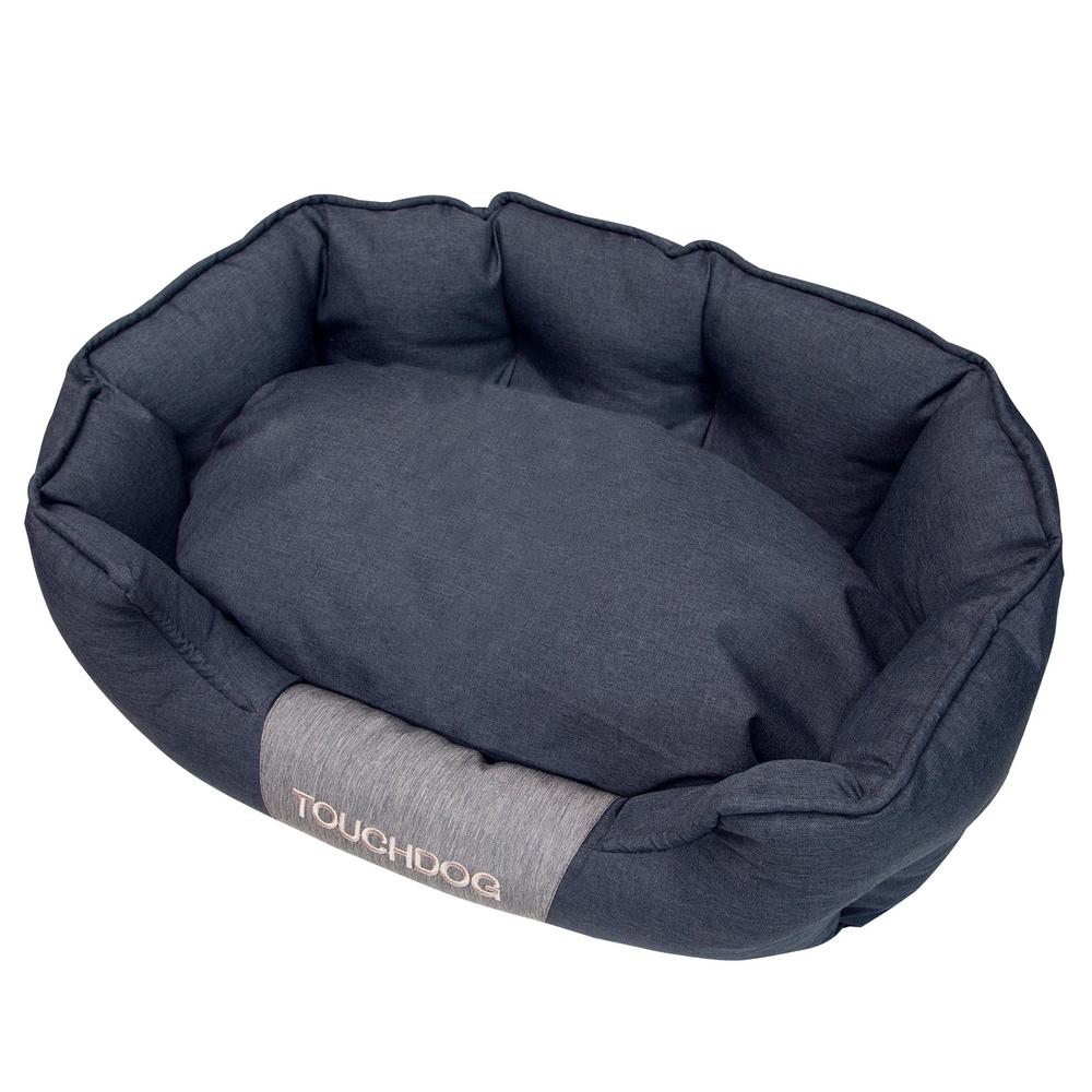 large black dog bed