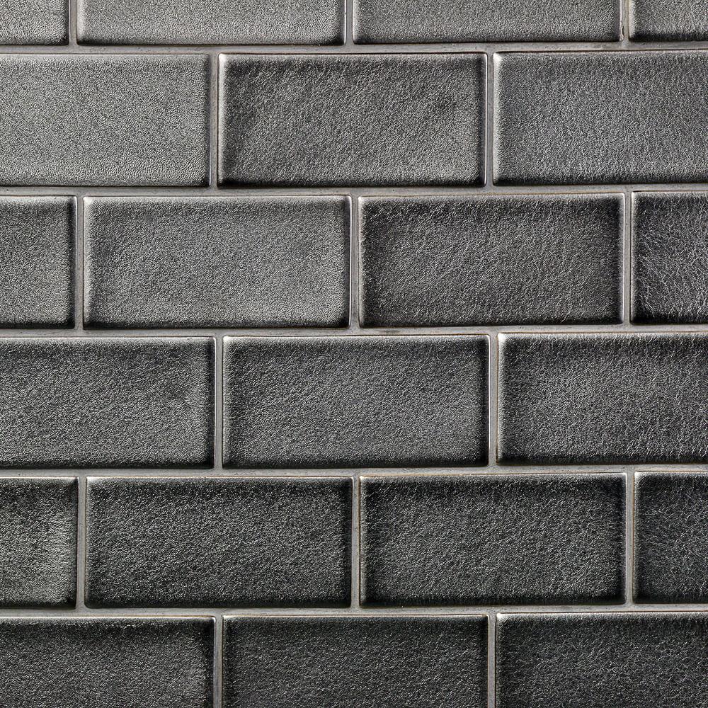 Ivy Hill Tile Oracle Gunmetal 3 In X 6 Polished Ceramic Subway 1 Sq Ft Ivy Hill Tile Oracle Gunmetal 3 In X 6 Polished Ceramic Subway 1 Sq Ft