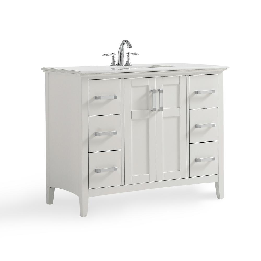 38 46 In Vanities With Tops Bathroom The Home Depot Winston 42 In