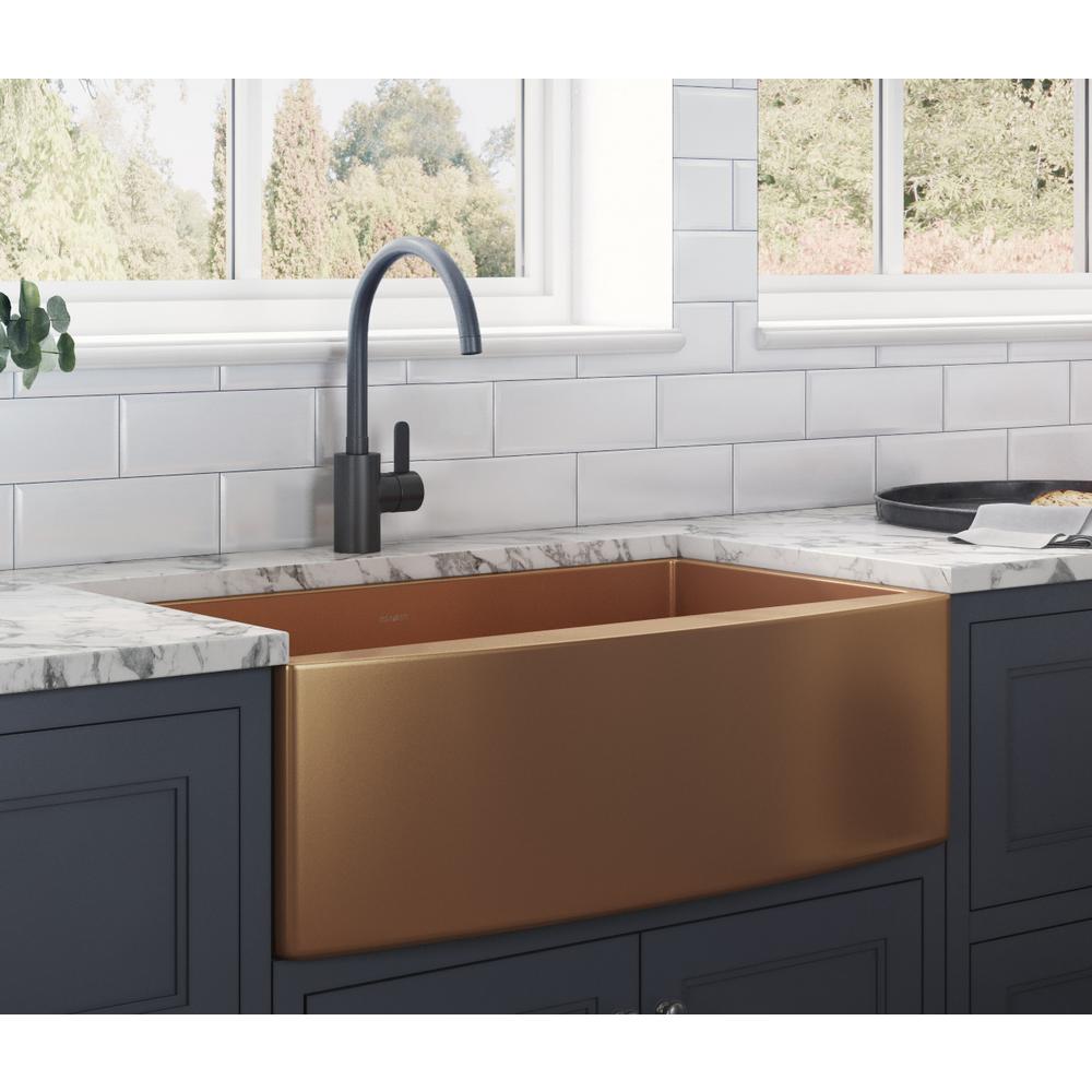Ruvati Farmhouse A Front Stainless Steel 36 In Single Bowl