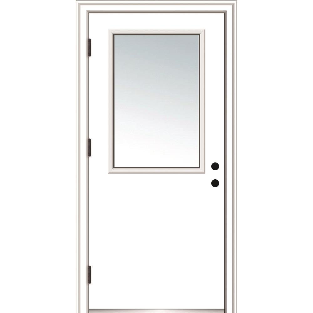 Mmi Door 36 In X 80 In Classic Right Hand Outswing 1 2 Lite