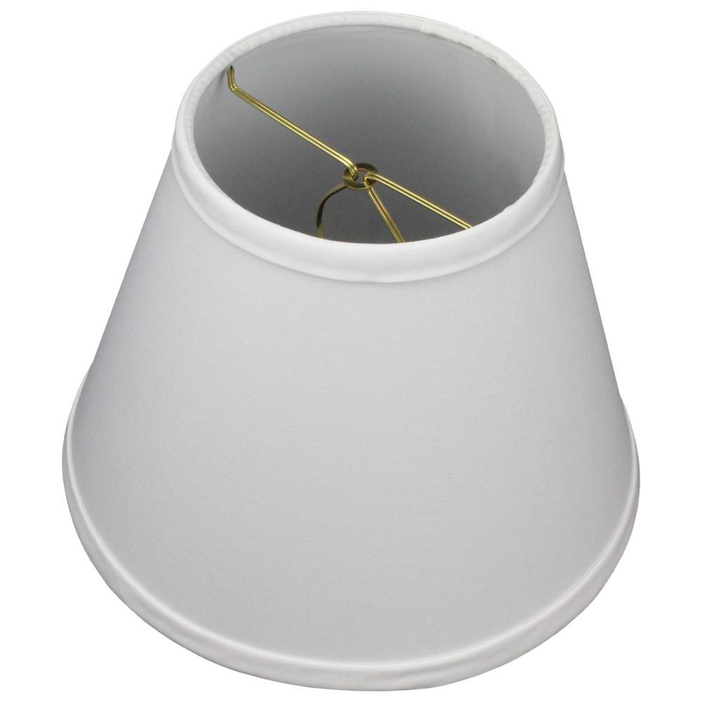white clip on lamp shade