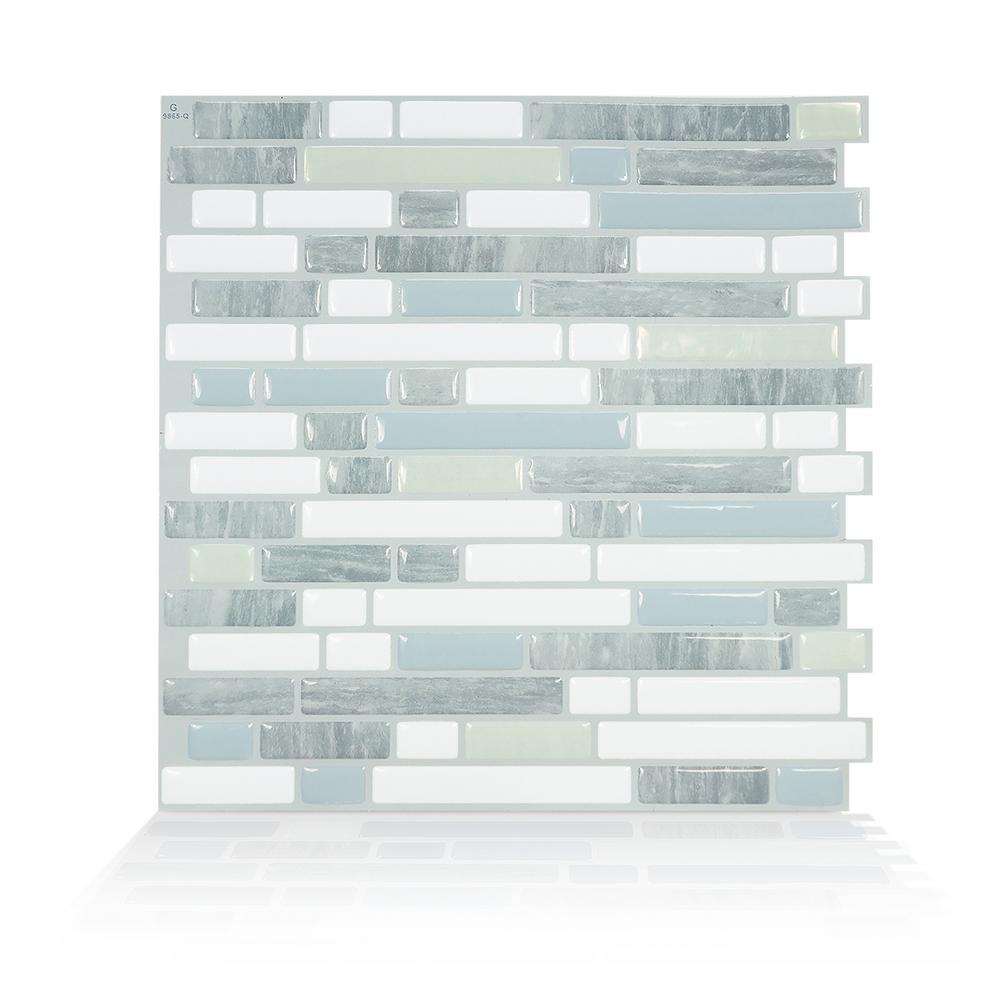 Smart Tiles Bellagio Costa 10.06 in. W x 10.00 in. H Peel and Stick