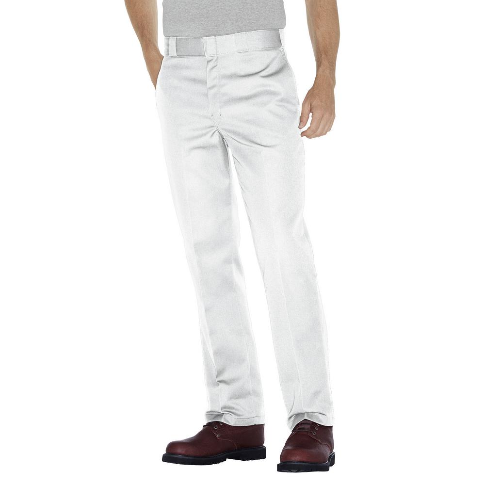 mens white work trousers
