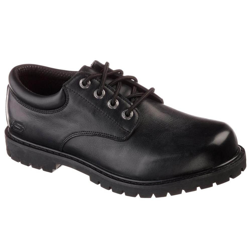 black leather shoes for work mens