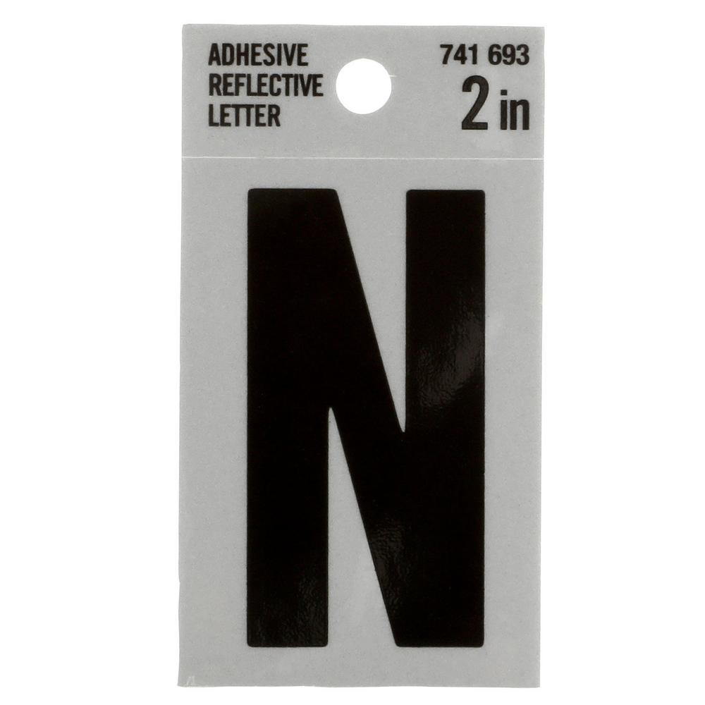 Everbilt 2 in. Vinyl Reflective Letter N33137 The Home Depot