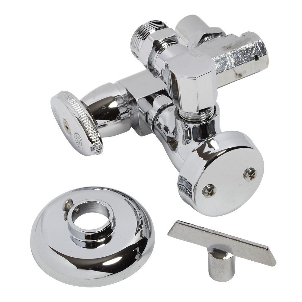 American Standard Vacuum Breaker and Flow Regulator, Polished Chrome