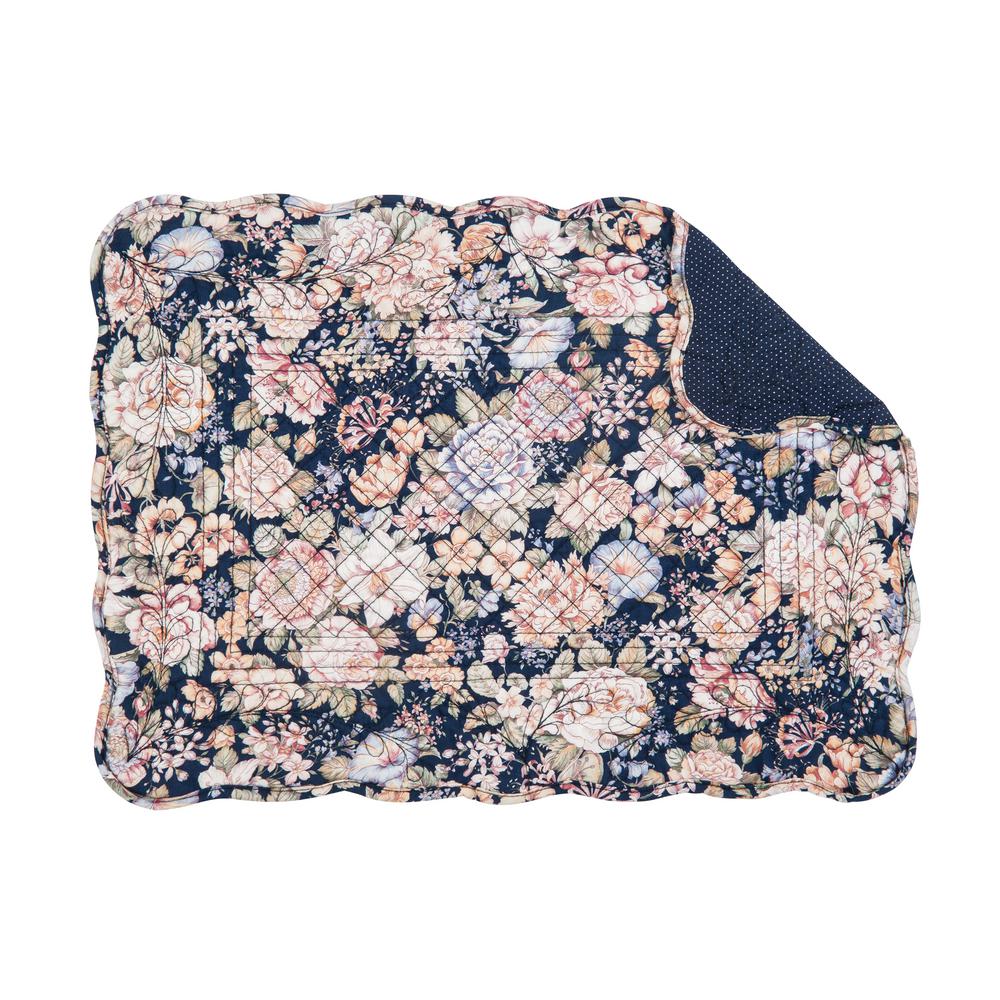 C F Home Blue Allison Quilted Placemat Set Of 6 86262005wb The C F Home Blue Allison Quilted Placemat