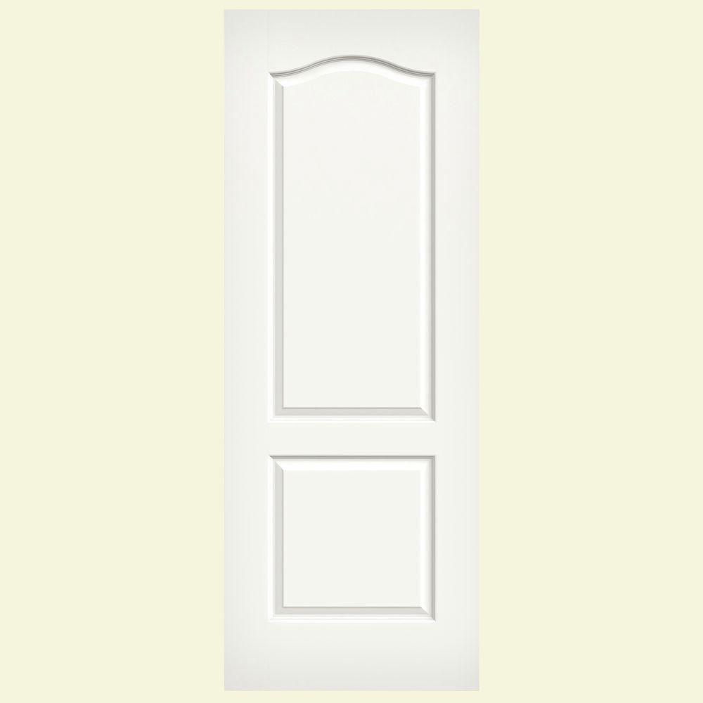 JELDWEN 32 in. x 80 in. Princeton White Painted Smooth Solid Core Molded Composite MDF Interior