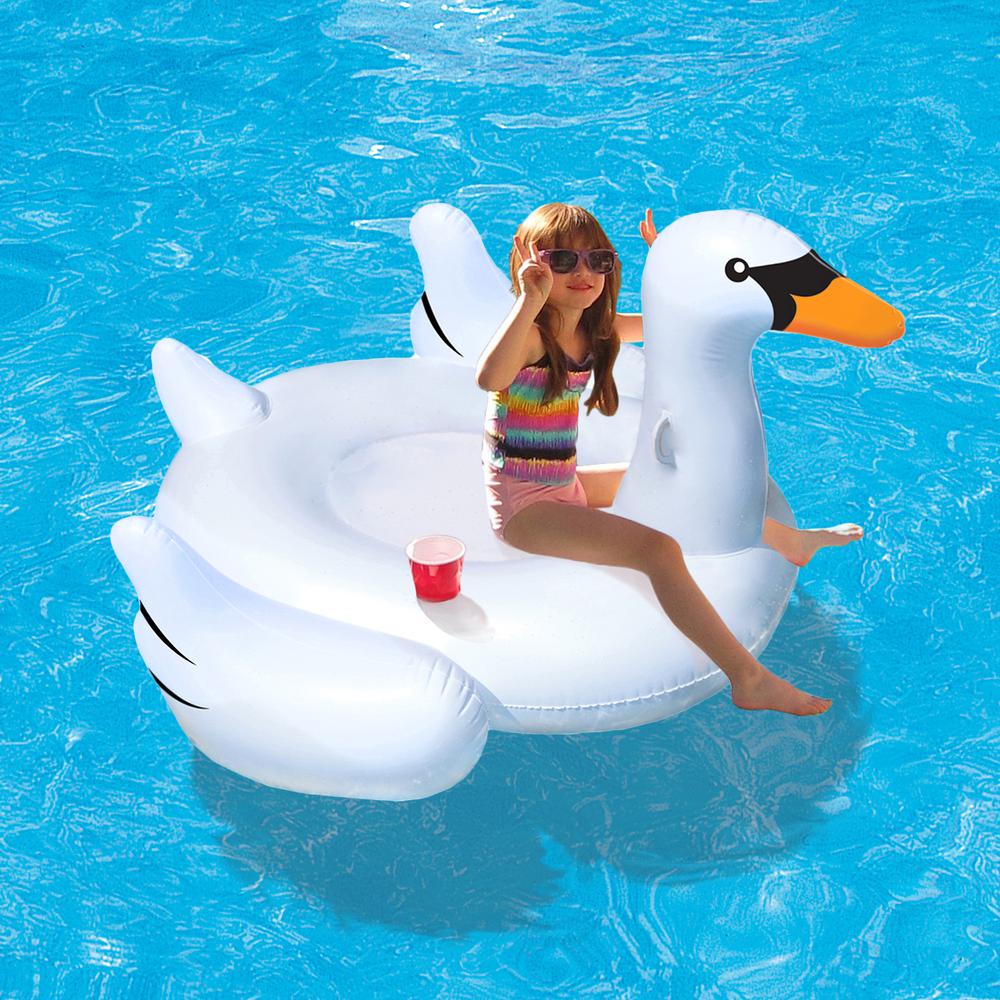 large swan pool float