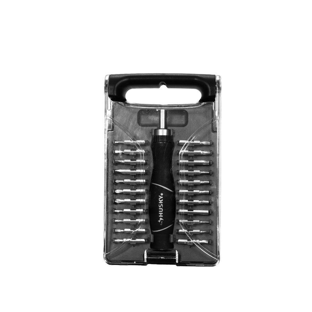 Husky Ratcheting Precision Screwdriver Set (23Piece)H23PCSDSET The