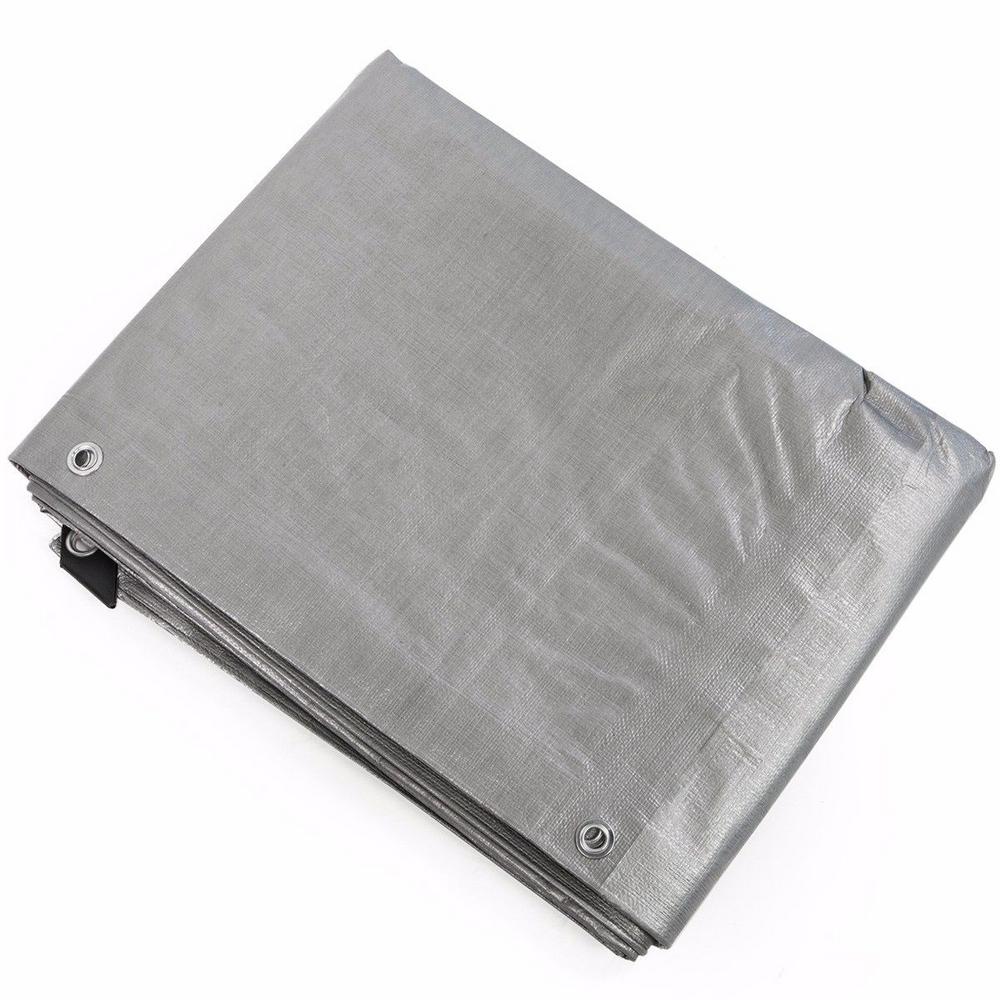 Stark 14 ft. x 20 ft. Silver Heavy Duty AllWeather Proof Poly