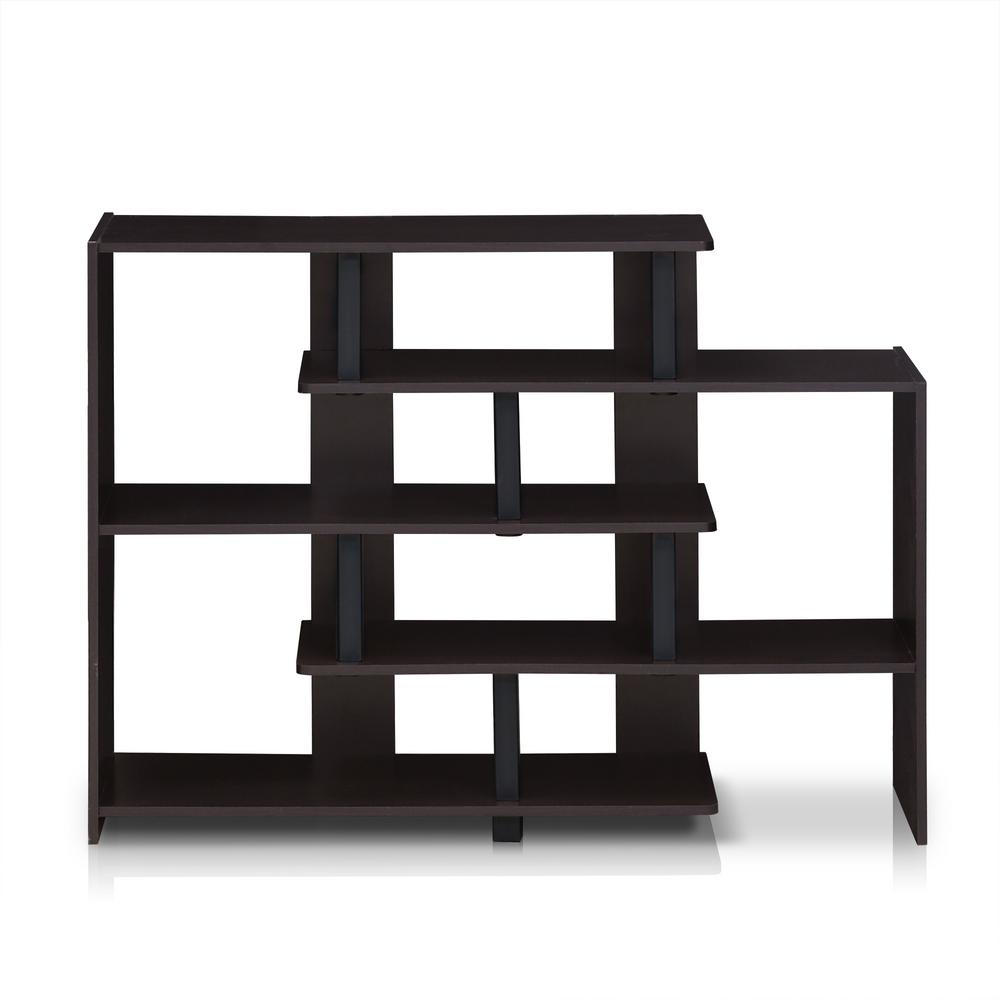 Furinno  Turn-N-Tube 5-Tier Storage Shelf, Espresso/Black