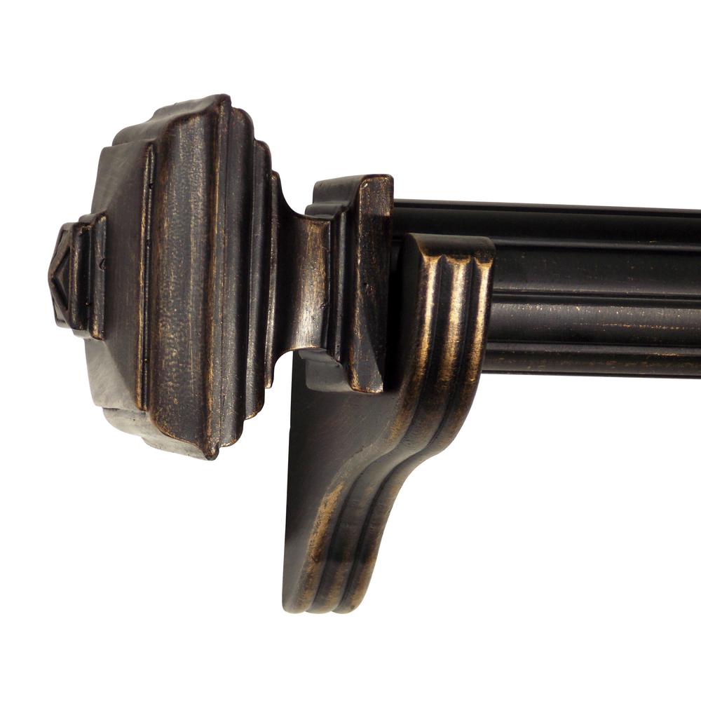 Rustic Curtain Rods Window Treatments The Home Depot