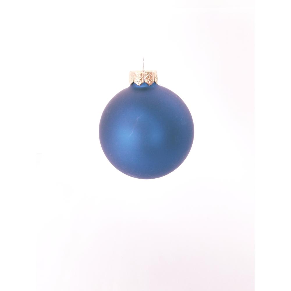 2 In Midnight Blue Matte Glass Christmas Ornaments 28 Pack 2 In Midnight Blue Matte Glass Christmas Ornaments 28 Pack