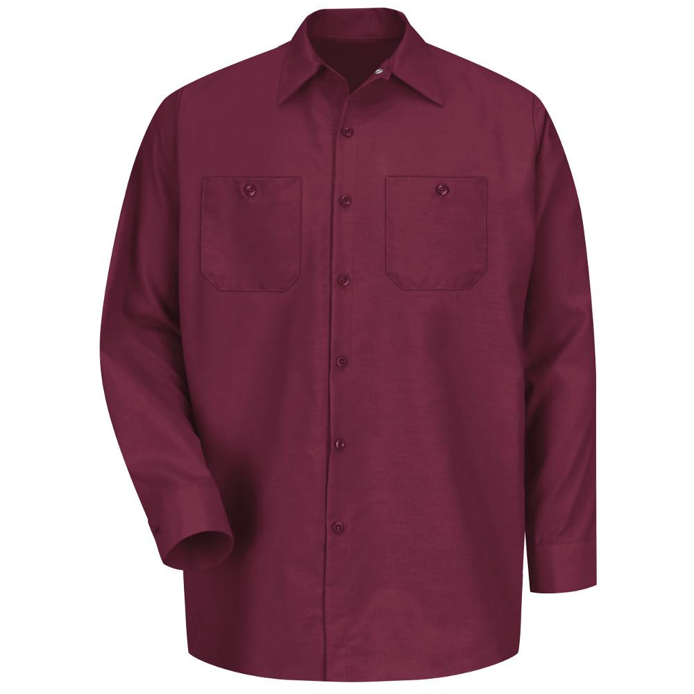burgundy long sleeve shirt mens