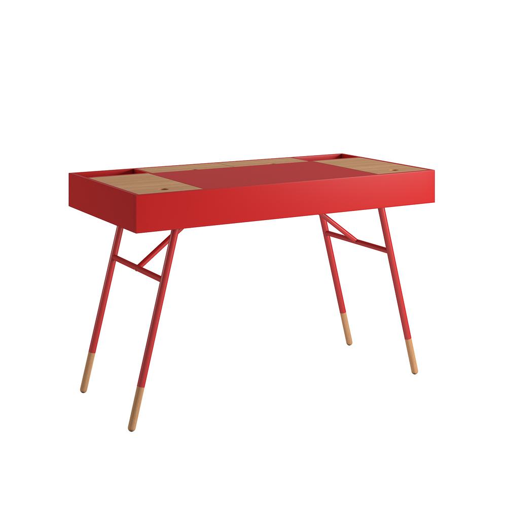 Writing Desk Special Values Desks Home Office Furniture The Marlowe Flip Compartment Red Writing Desk With
