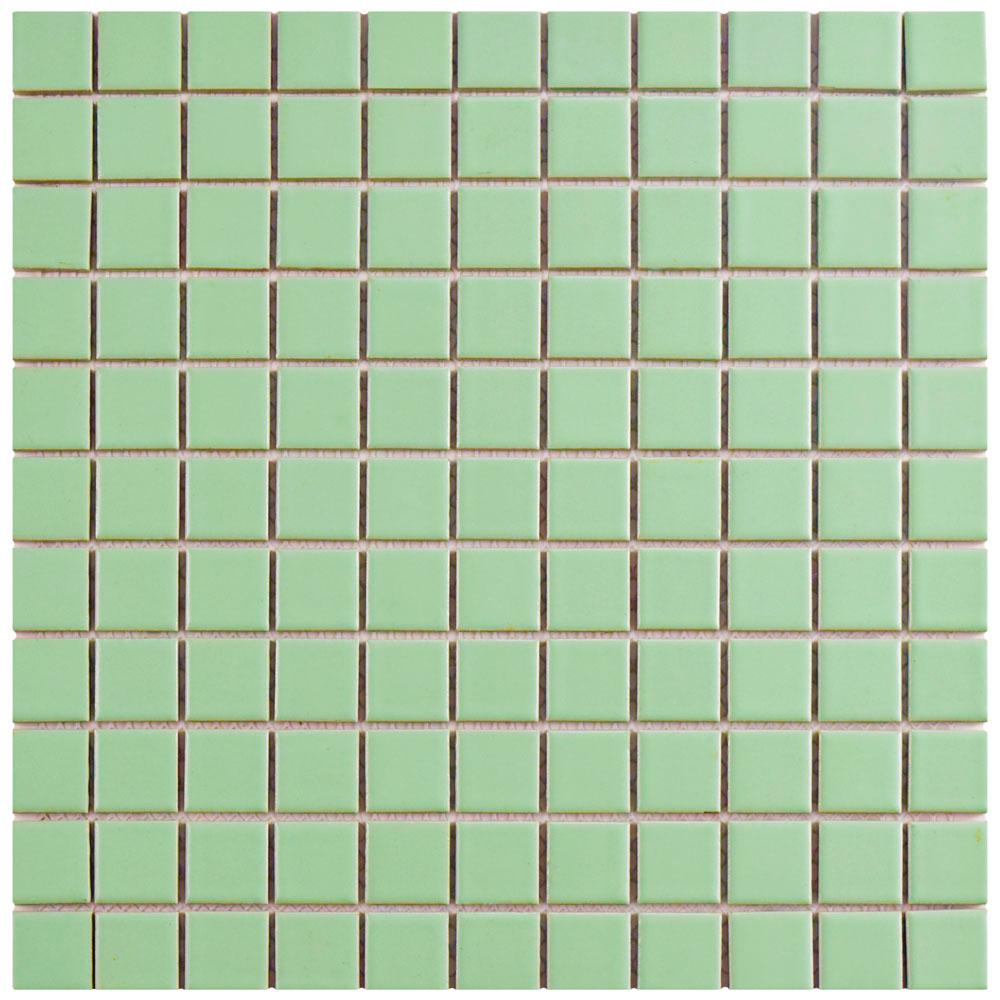 Merola Tile Metro Square Matte Light Green 113/4 in. x 113/4 in. x 5