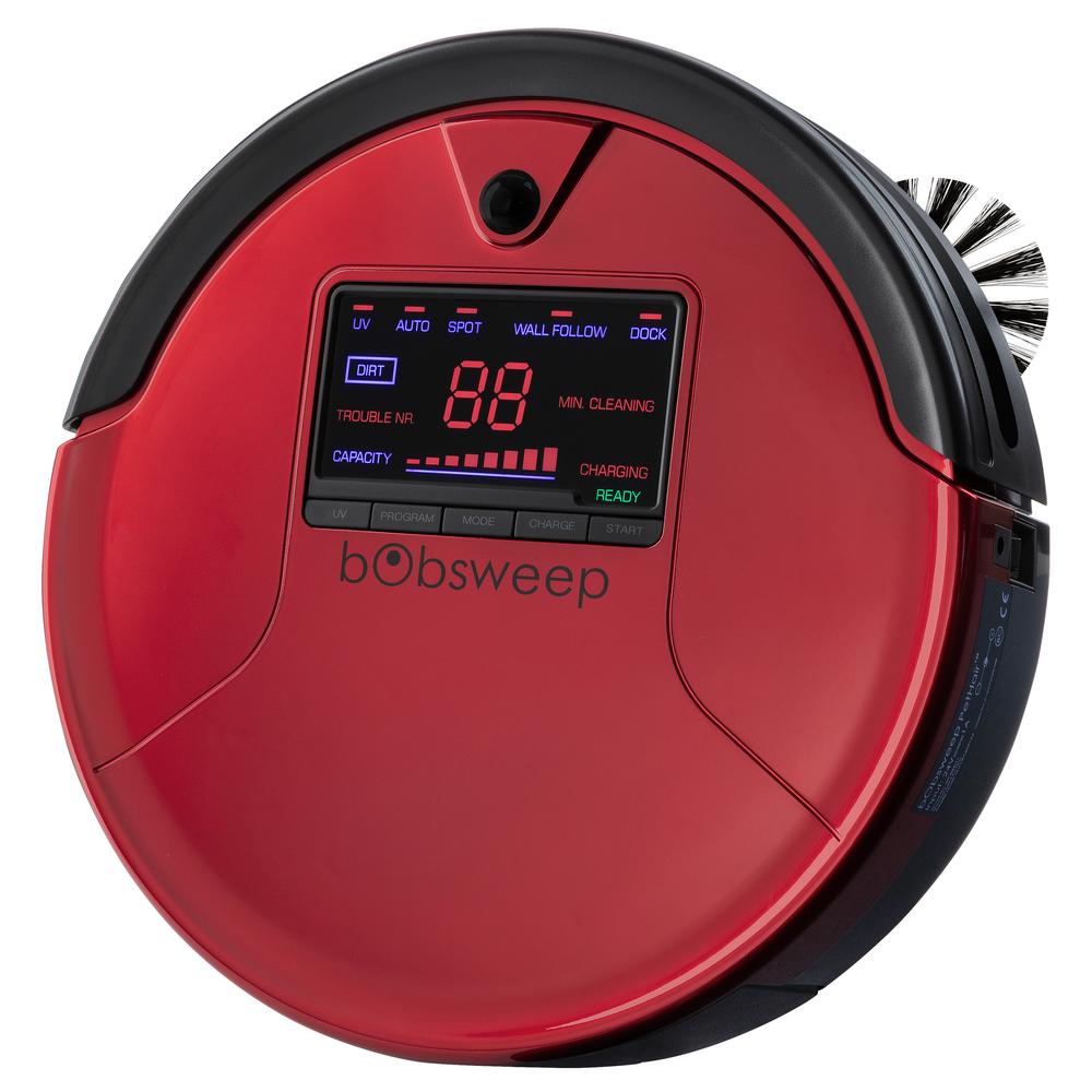 PetHair Robotic Vacuum Cleaner and Mop, Rouge