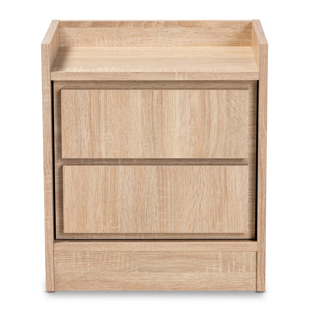 Hodedah 2 Drawer Beech Nightstand 19 In X 17 In X 15 5 In Hi917n Beech The Home Depot