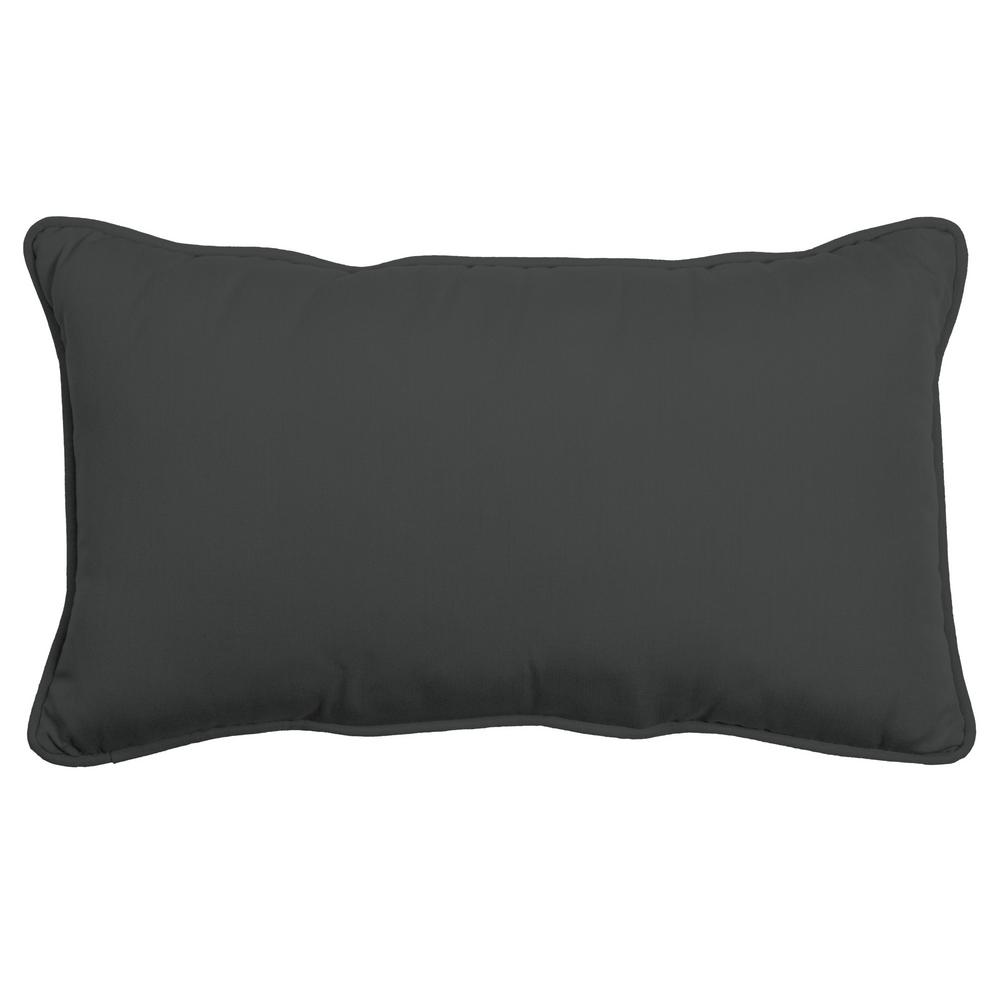 Arden Selections Oasis 24 in. Indoor/Outdoor Lumbar Pillow in Light ...